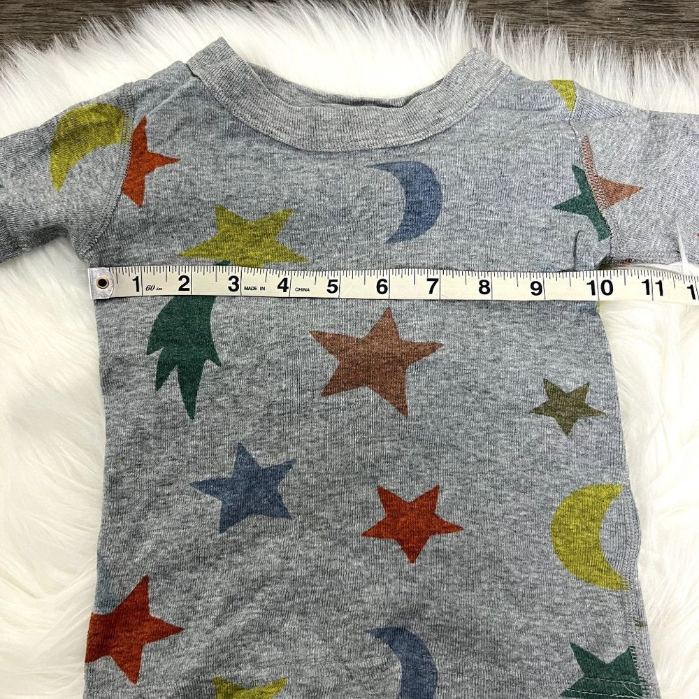 🔹sold🔹Hanna Andersson Toddler 2 Moon Shooting Stars Short John Pajama Set PLAY - Picture 4 of 11